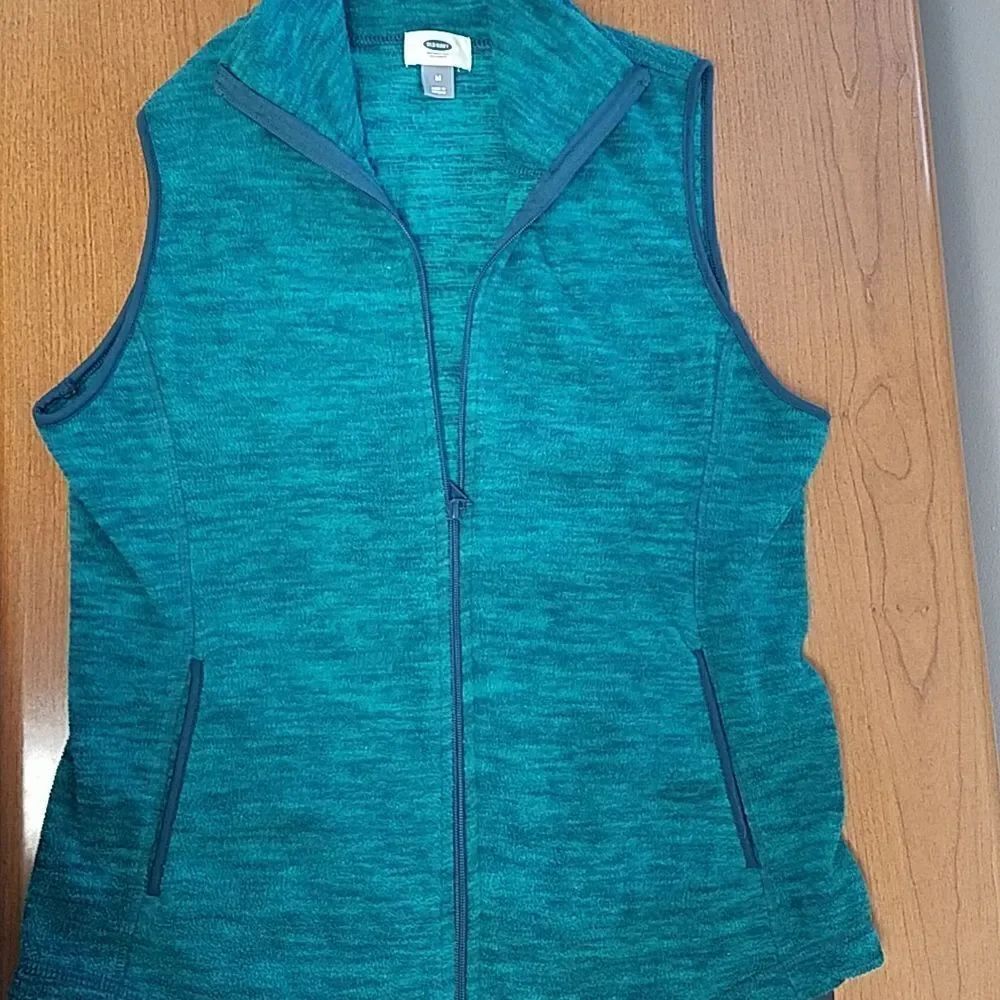 Old Navy GREEN medium full zip vest